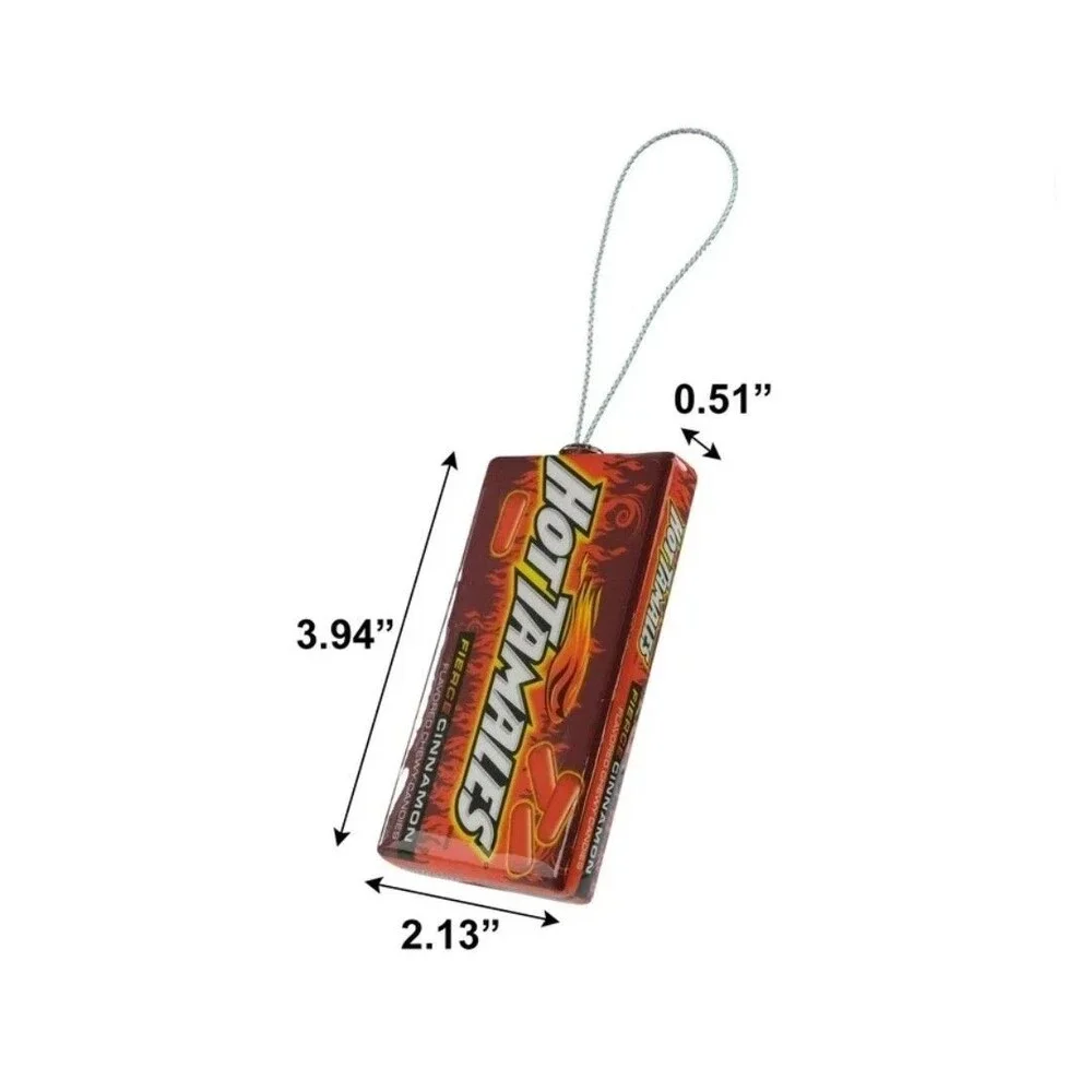 RUZ Hot Tamales Fierce Cinnamon Faux Food Christmas Tree Decoupage Ornament